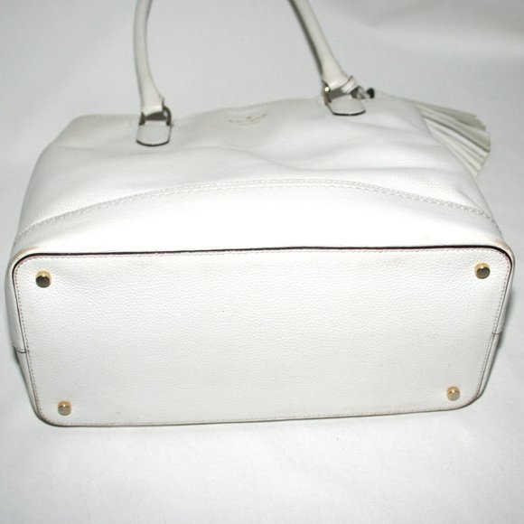 COPY - Kate Spade Off White Large 100% Cow Leather Satchel - Picture 6 of 12